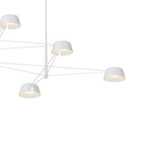 Jude LED 6 Light Linear Chandelier 68", Light Gray