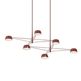 Jude LED 6 Light Linear Chandelier 68", Paprika