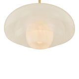 Jalina Pendant 18", Aged Brass and Art Glass