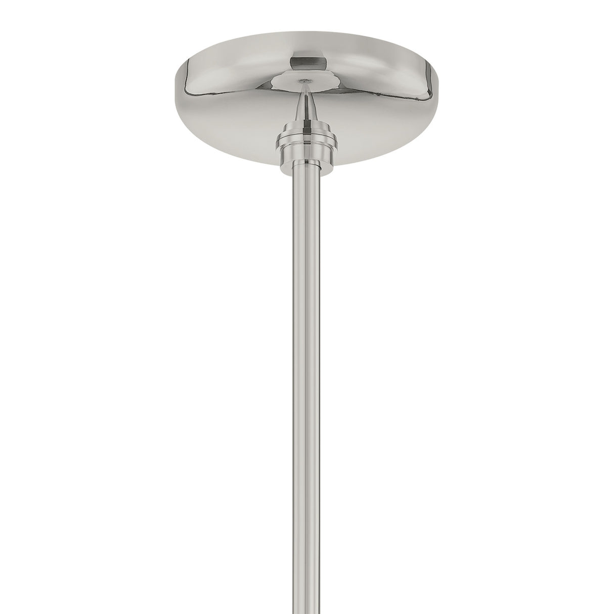 Jalina Pendant 18", Polished Nickel and Art Glass