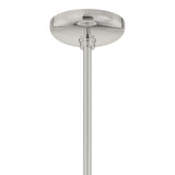 Jalina Pendant 18", Polished Nickel and Art Glass