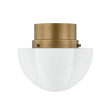 Lorna Small Flush Mount 11", Vintage Bronze and Opal Glass