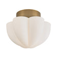 Lorna Medium Flush Mount 15", Vintage Bronze and Opal Glass