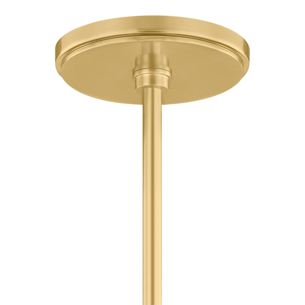 Octavia Medium Pendant 16", Aged Brass and Smoke Taupe Ribbed Glass