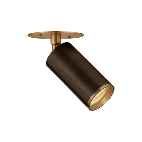 Alcott Adjustable Spot Light 5", Bronze and Patina Brass