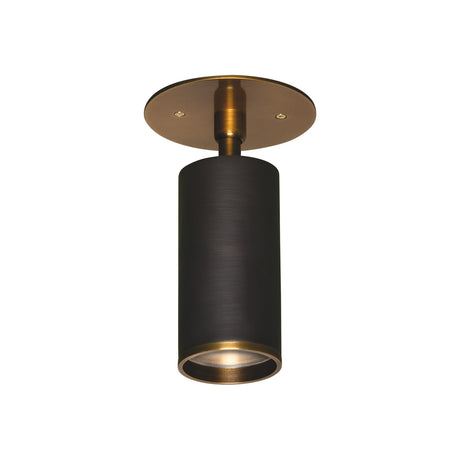 Alcott Adjustable Spot Light 5", Bronze and Patina Brass