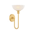 Gilda Wall Sconce 15", Aged Brass and Art Glass
