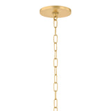 Arianne Medium Pendant 17", Aged Brass and Smoke Taupe Glass