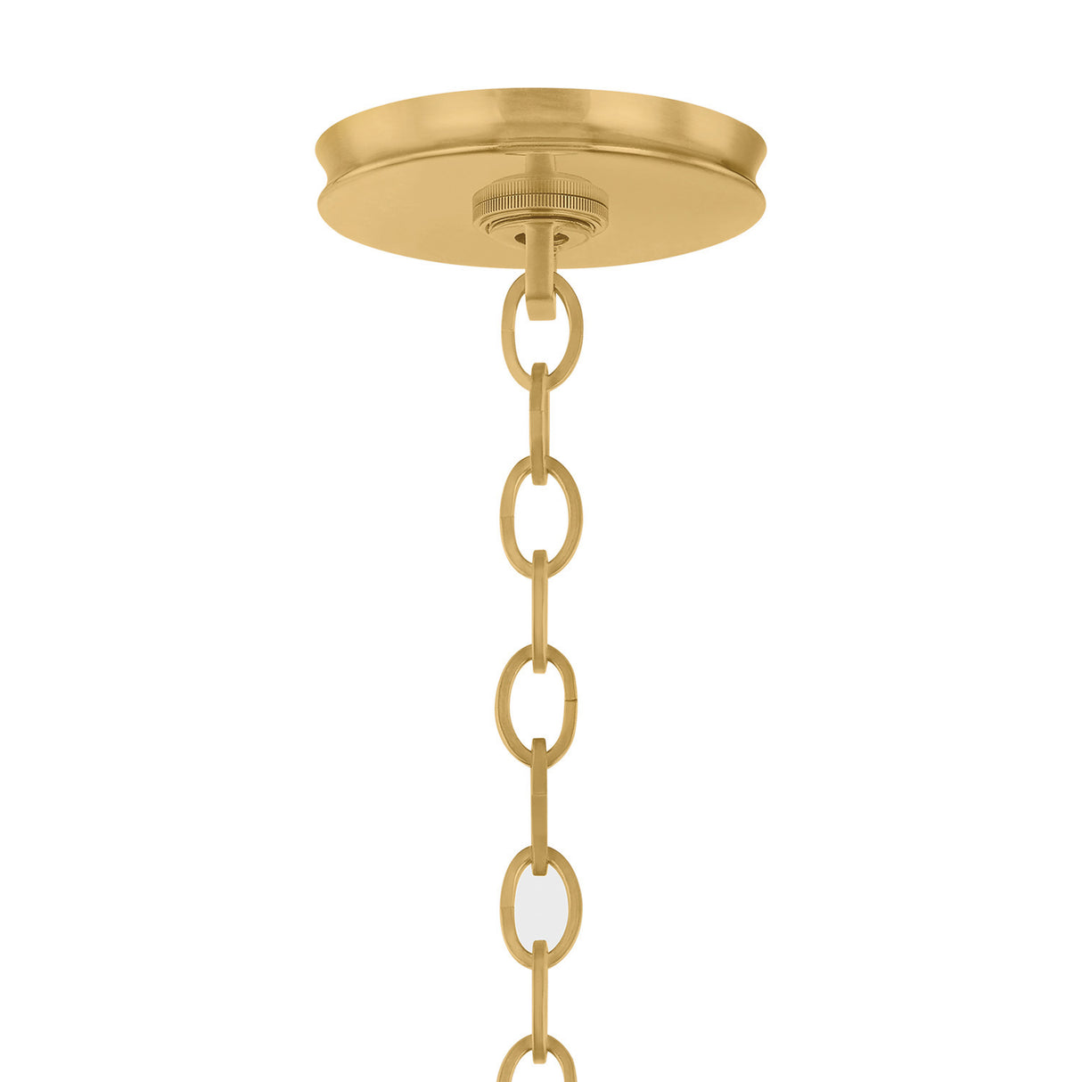 Danara Medium LED Pendant 14", Two-Tone Art Glass and Brass