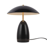 Aubrey LED Table Lamp 14", Glossy Black