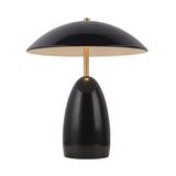 Aubrey LED Table Lamp 14", Glossy Black