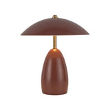 Aubrey Rechargeable Table Lamp 11", Maroon