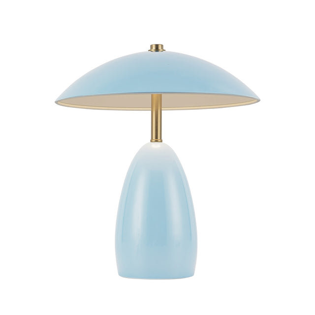 Aubrey Rechargeable Table Lamp 11", Baby Blue