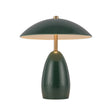 Aubrey Rechargeable Table Lamp 11", Hunter Green