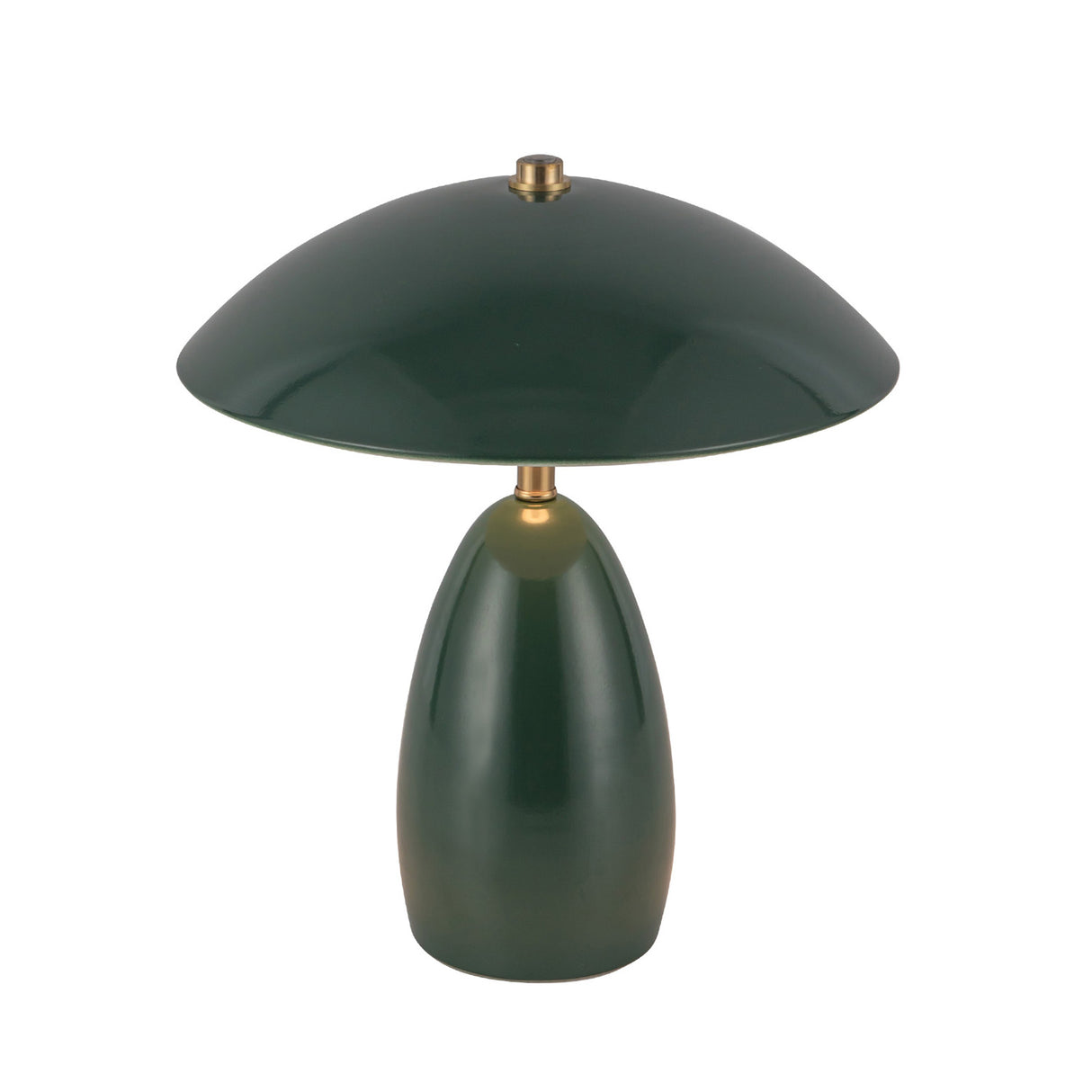Aubrey Rechargeable Table Lamp 11", Hunter Green