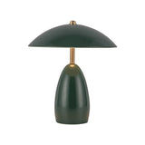 Aubrey Rechargeable Table Lamp 11", Hunter Green