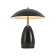 Aubrey Rechargeable Table Lamp 11", Glossy Black