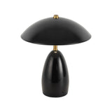 Aubrey Rechargeable Table Lamp 11", Glossy Black