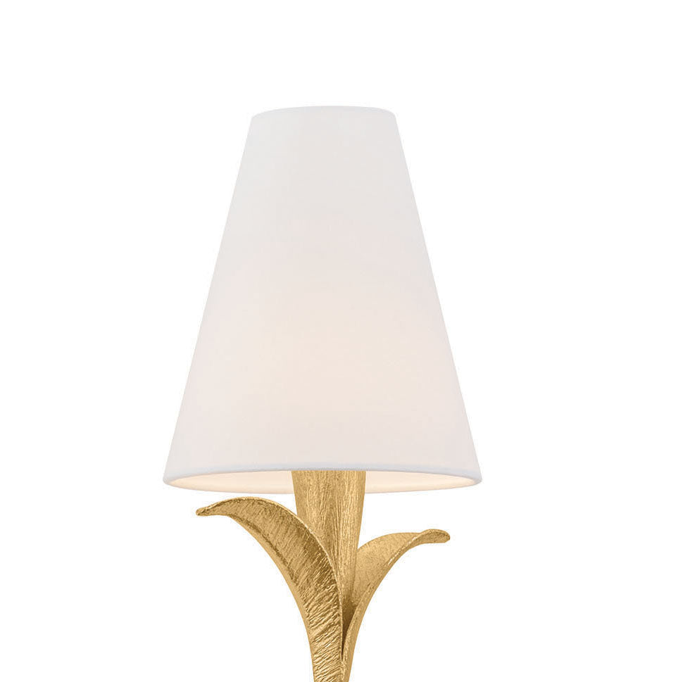 Junia Wall Sconce 17", Textured Gold