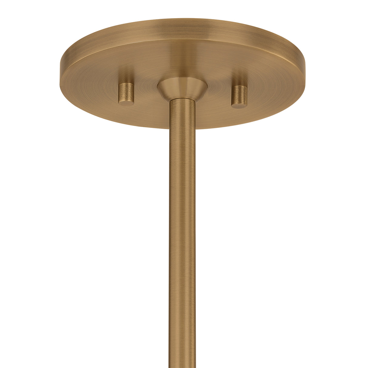 Bain Extra Large Pendant 28", Off-White and Patina Brass