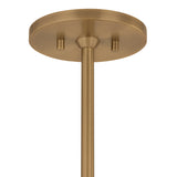 Bain Extra Large Pendant 28", Off-White and Patina Brass