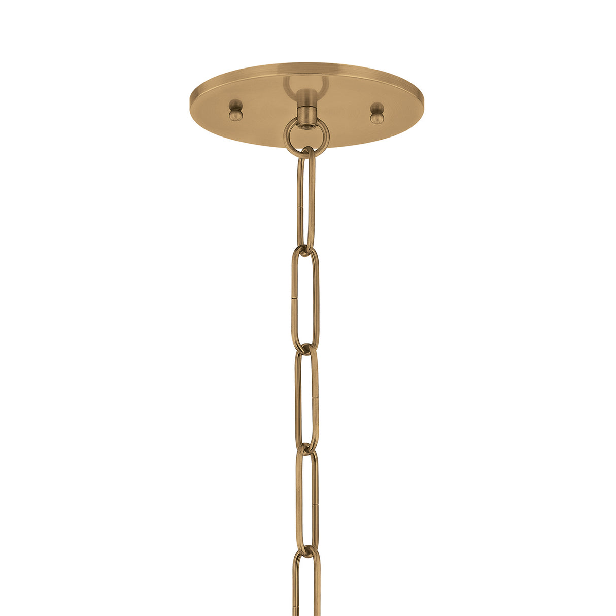 Balina Medium Pendant 14", Patina Brass and Milk Glass