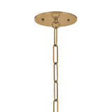 Balina Medium Pendant 14", Patina Brass and Milk Glass