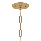 Balina Large Pendant 18", Patina Brass and Milk Glass