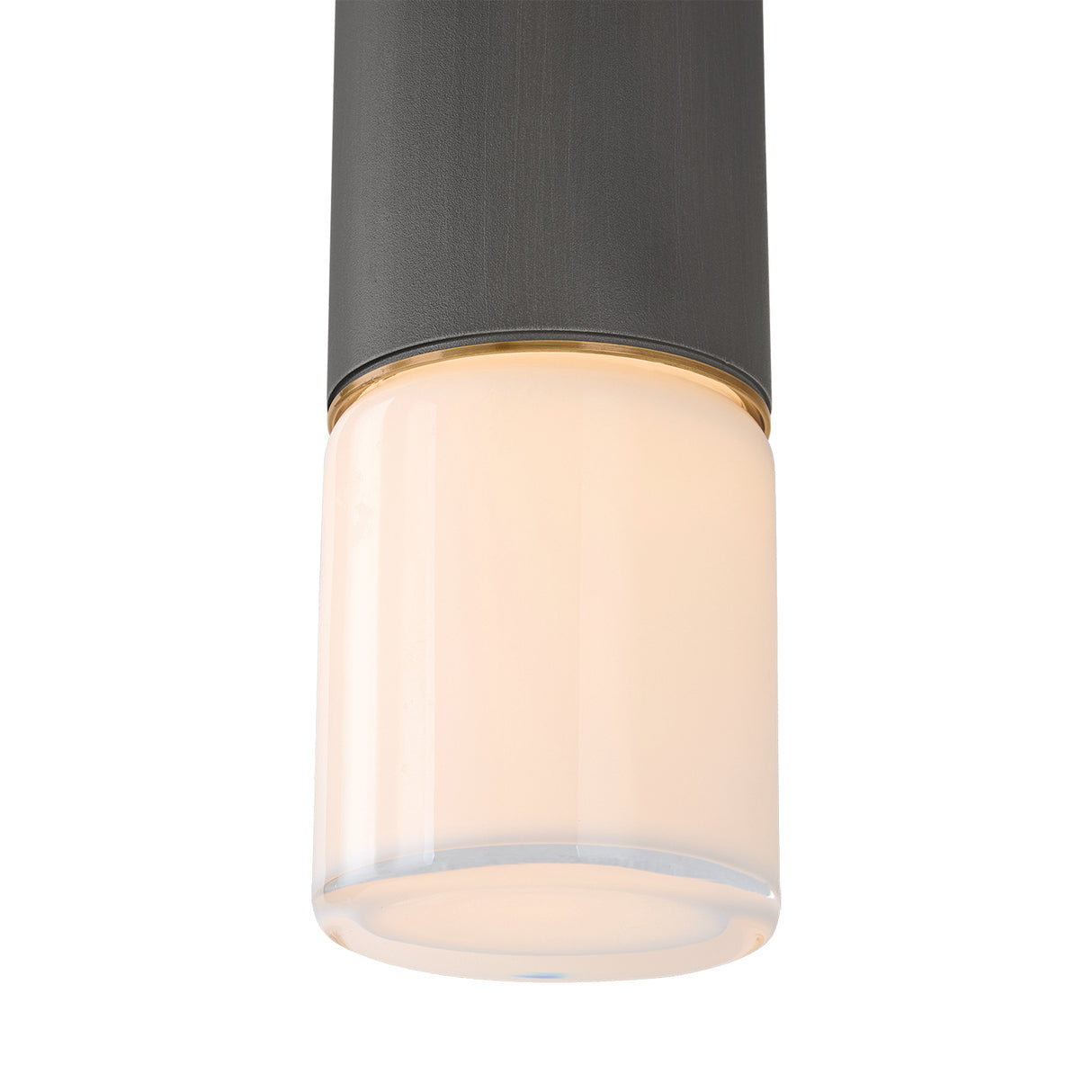 Langley Outdoor Wall Light, Medium 17" Graphite with Patina Brass Accents