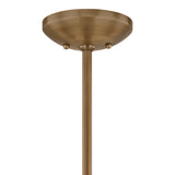 Clovis 9 Light Chandelier 55", Soft Sand and Patina Brass