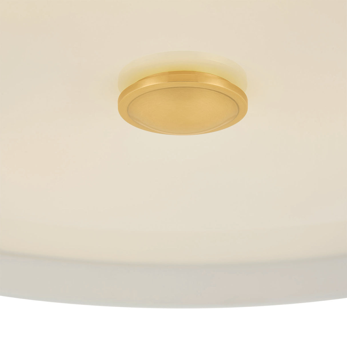 Patrice Large Pendant 20", Matte White and Aged Brass