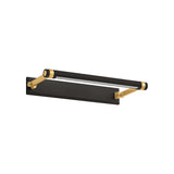 Heath LED Picture Light 18", Distressed Bronze and Aged Brass