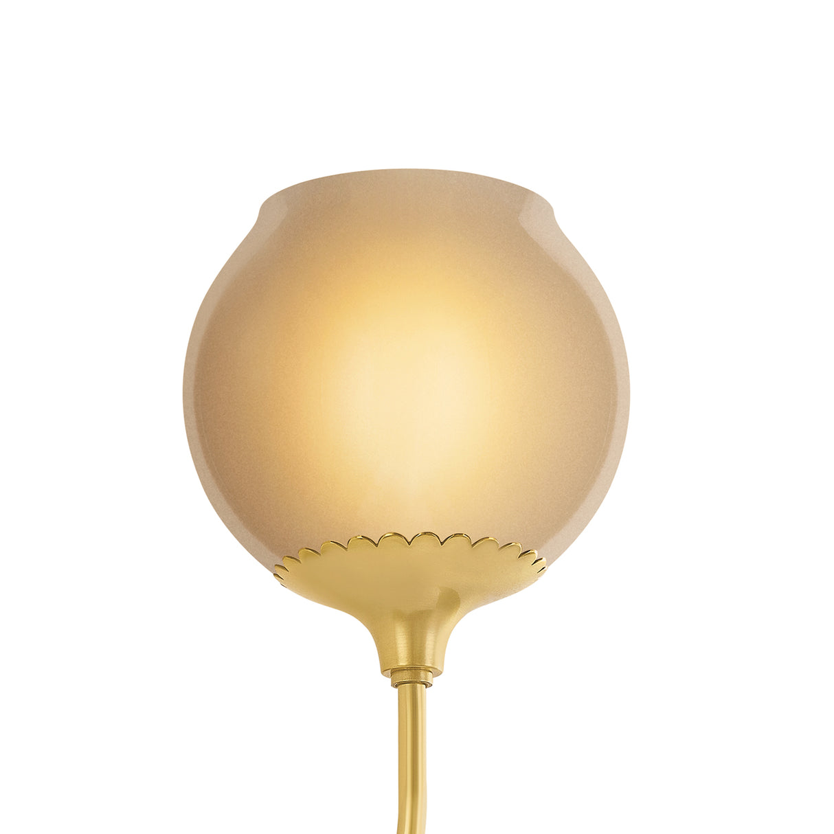 Danica Wall Sconce 12", Aged Brass and Champagne Glass