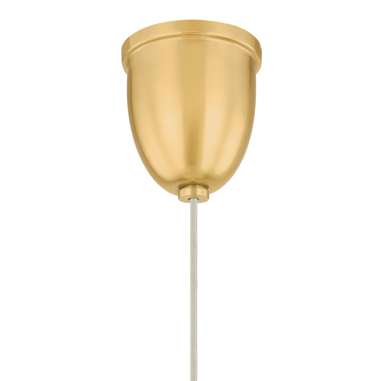 Lilith 3 Light Chandelier 21", Aged Brass with Fabric Shades