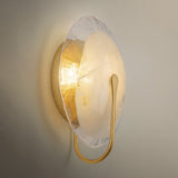 Whitman Wall Sconce 12", Gold Leaf and Art Glass