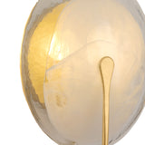 Whitman Wall Sconce 12", Gold Leaf and Art Glass