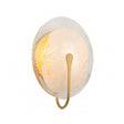 Whitman Wall Sconce 12", Gold Leaf and Art Glass