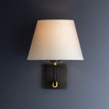 Eamon Wall Sconce 11", Distressed Bronze and Aged Brass