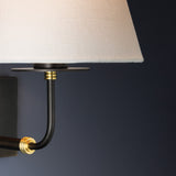 Eamon Wall Sconce 11", Distressed Bronze and Aged Brass