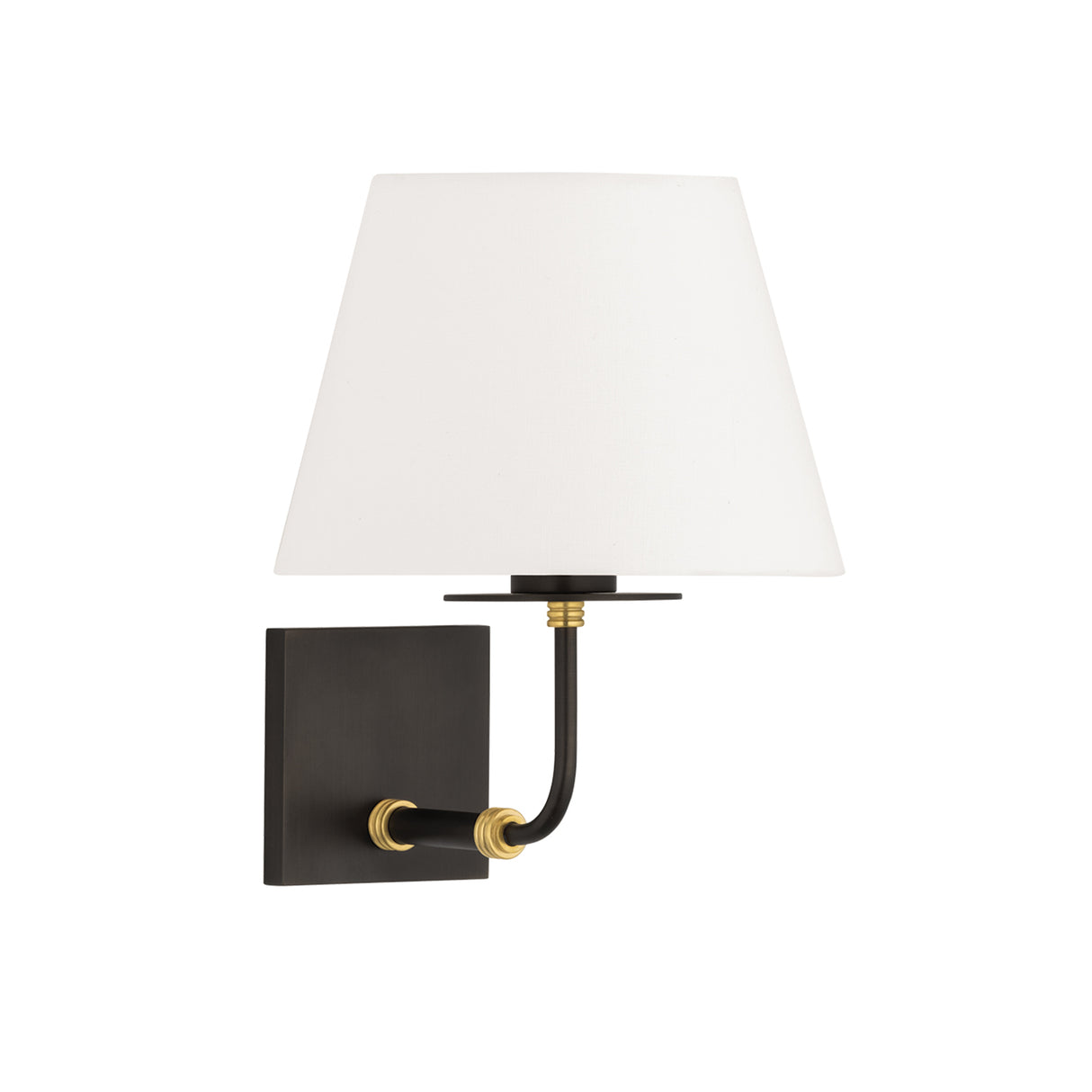 Eamon Wall Sconce 11", Distressed Bronze and Aged Brass