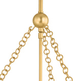 Ravenna Large Pendant 16", Cream and Aged Brass