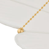 Marcelle Oversized Pendant 40", Aged Brass and Linen