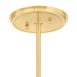 Marcelle Oversized Pendant 40", Aged Brass and Linen