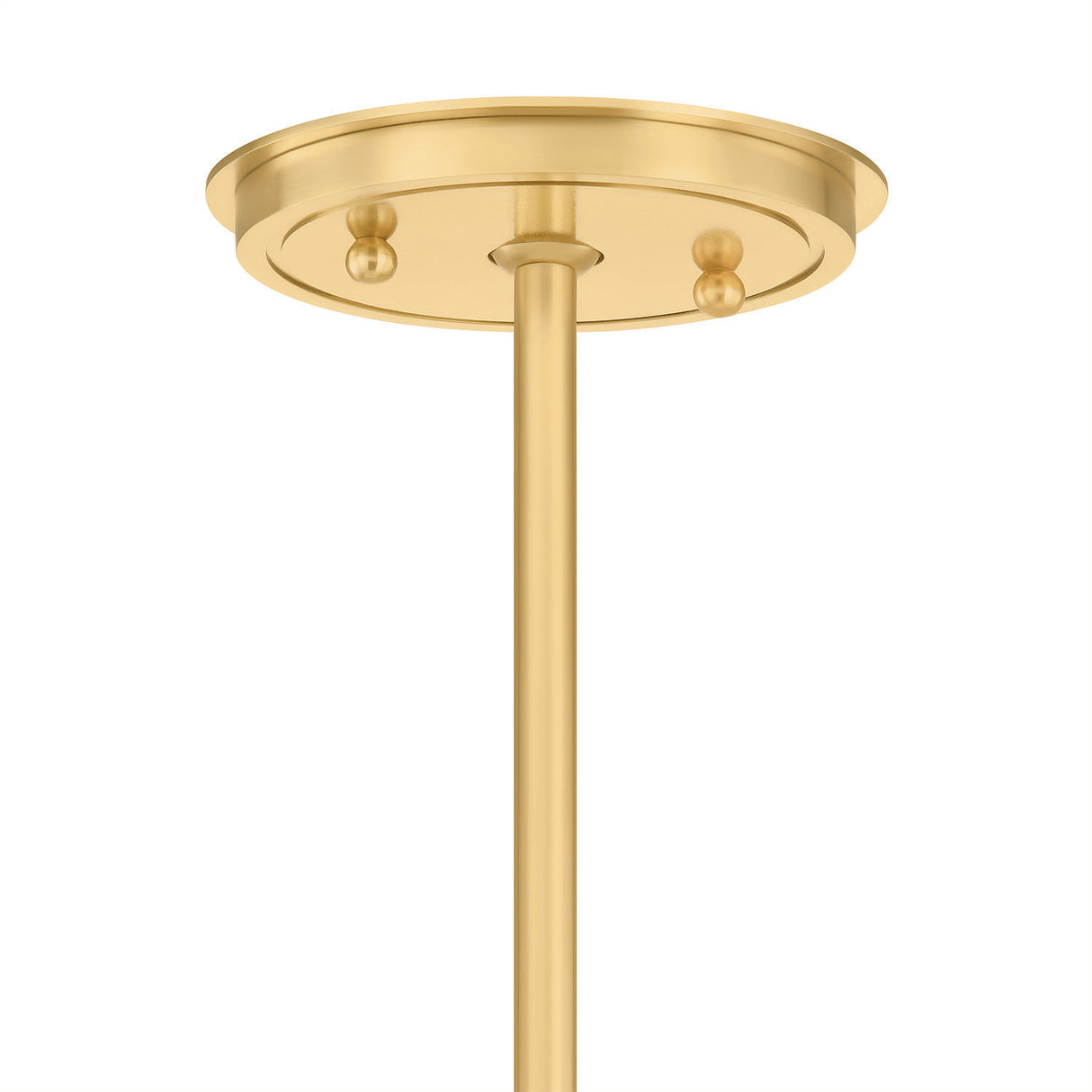 Marcelle Large Pendant 28", Aged Brass and Linen