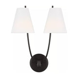 Cordelia Double Wall Sconce 18", Aged Iron