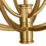 Cordelia 12 Light Chandelier 30", Modern Brass