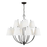 Cordelia 12 Light Chandelier 40", Aged Iron