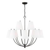 Cordelia 12 Light Chandelier 40", Aged Iron