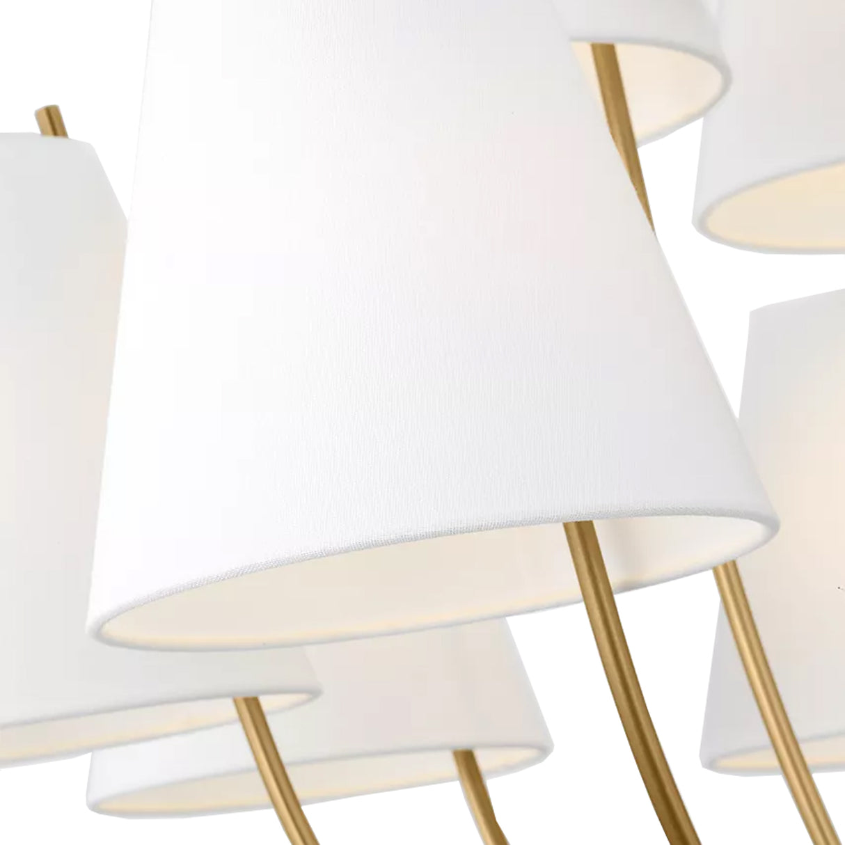 Cordelia 12 Light Chandelier 40", Modern Brass