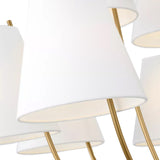 Cordelia 12 Light Chandelier 40", Modern Brass